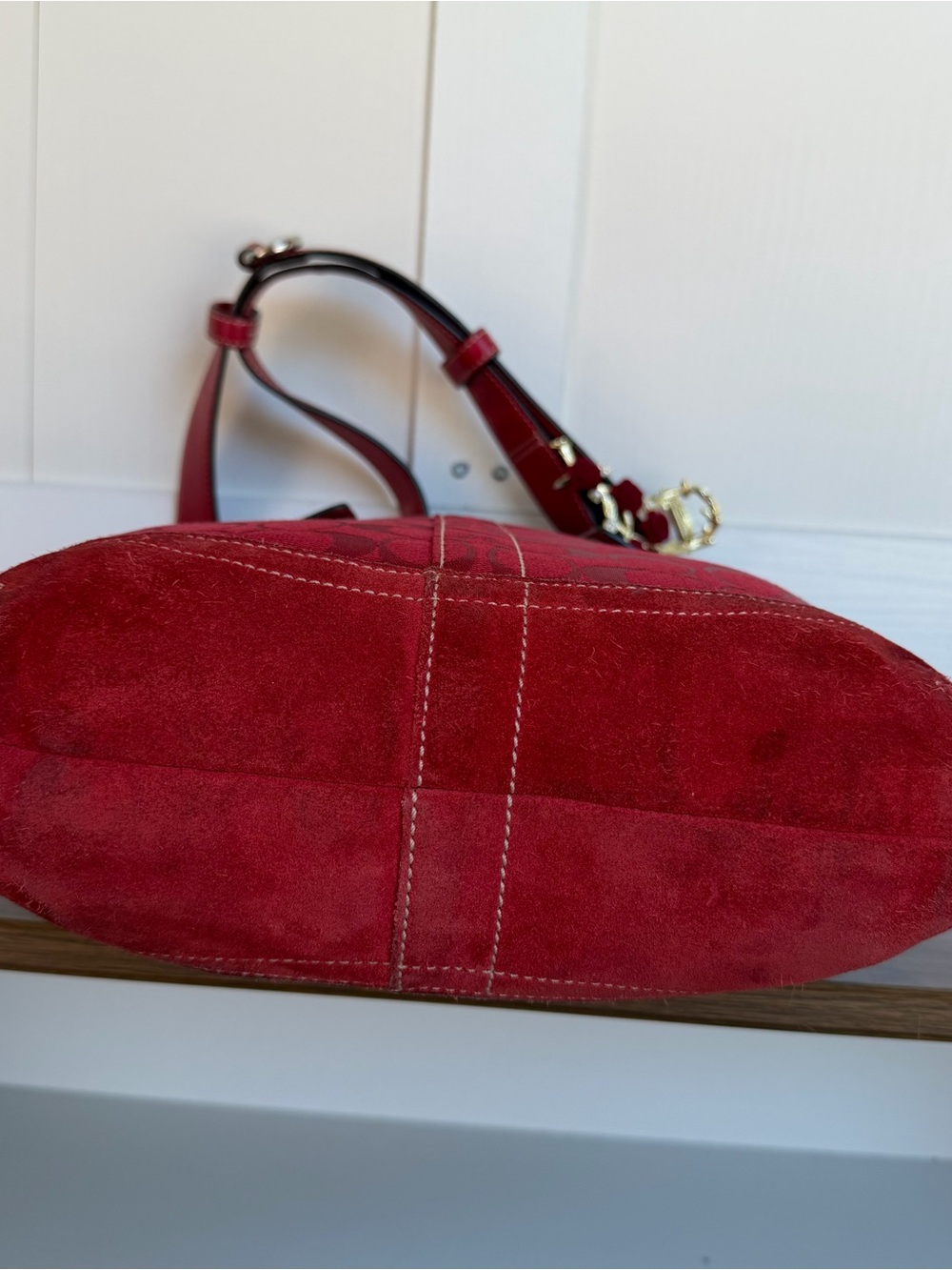 Coach Red Shoulder Bag - Picture 7 of 9